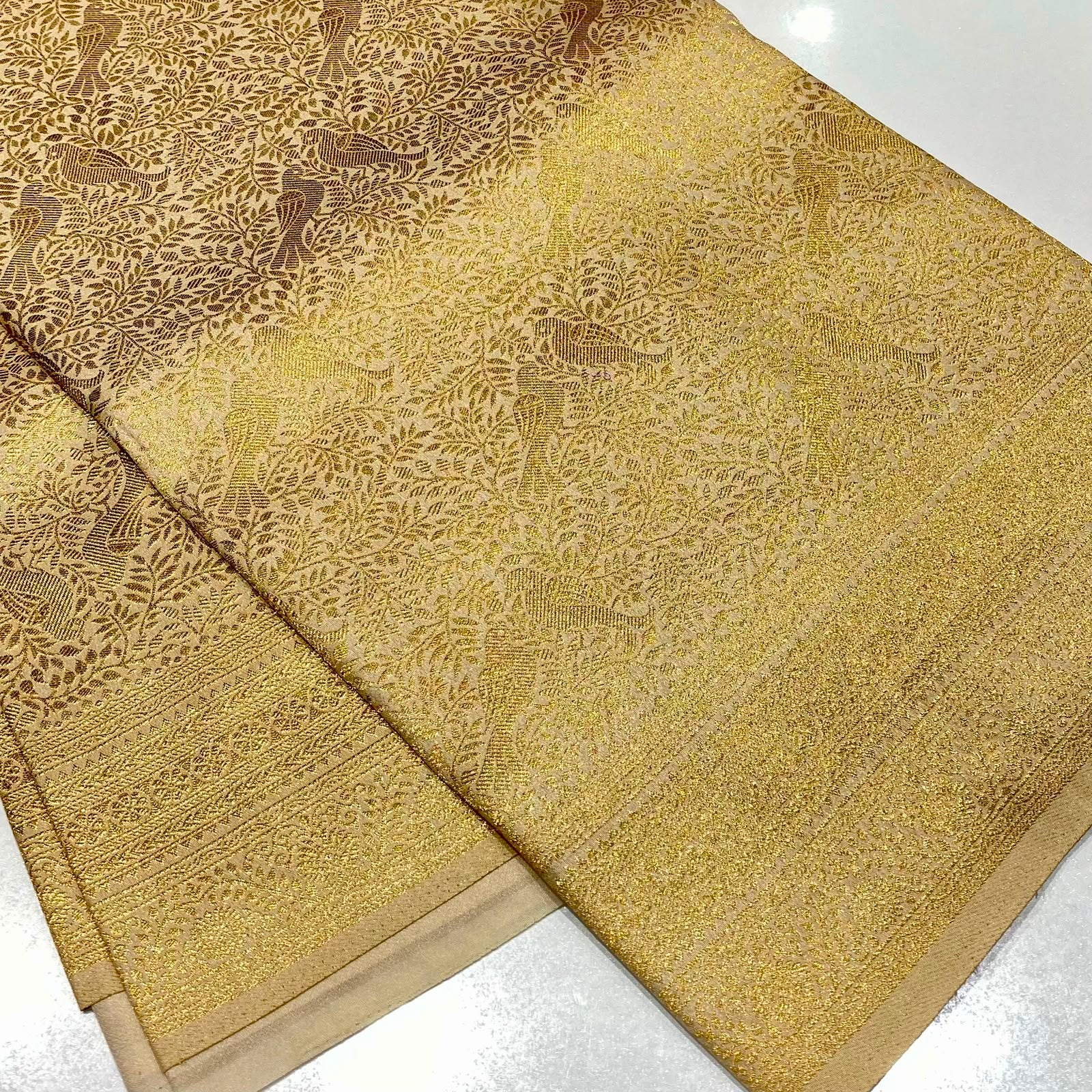 Soft Silk Semi Kanchivaram Brocade Saree