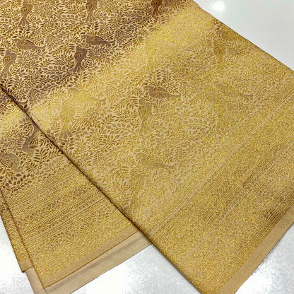 Soft Silk Semi Kanchivaram Brocade Saree