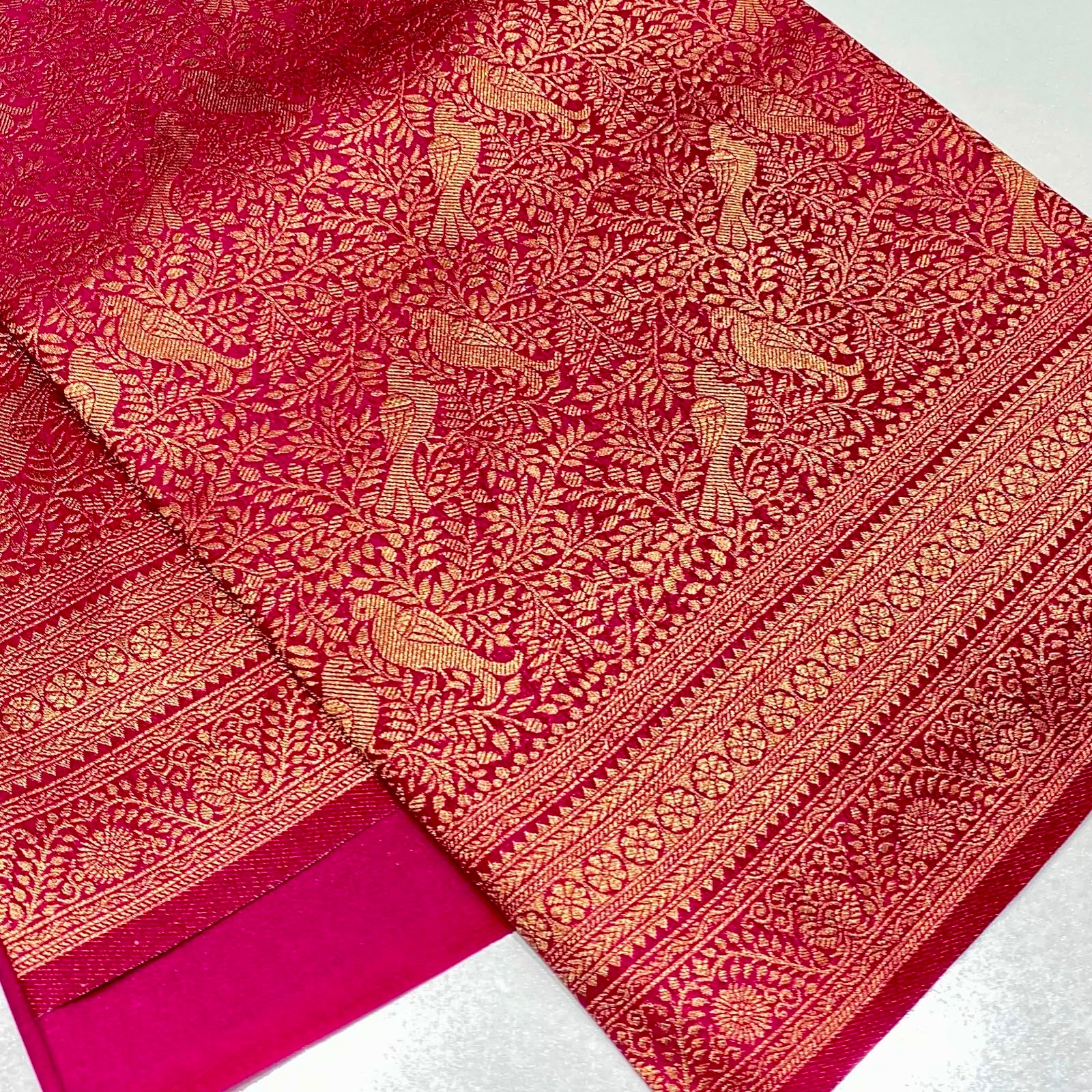 Soft Silk Semi Kanchivaram Brocade Saree