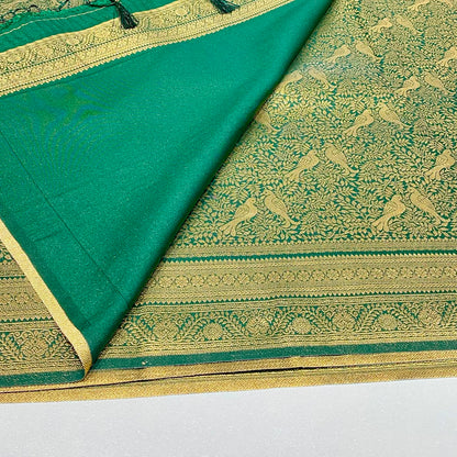 Soft Silk Semi Kanchivaram Brocade Saree