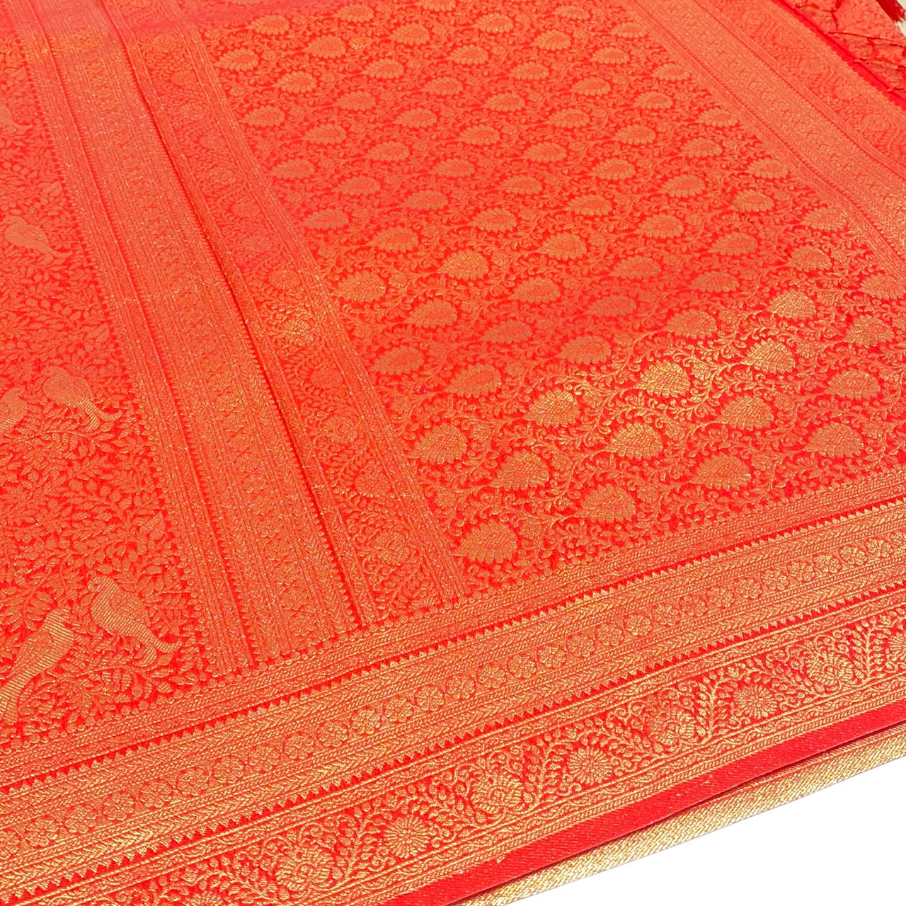 Soft Silk Semi Kanchivaram Brocade Saree