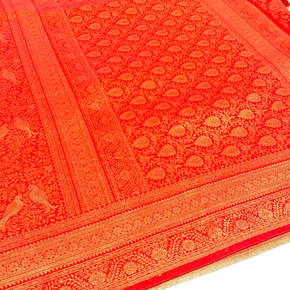 Soft Silk Semi Kanchivaram Brocade Saree