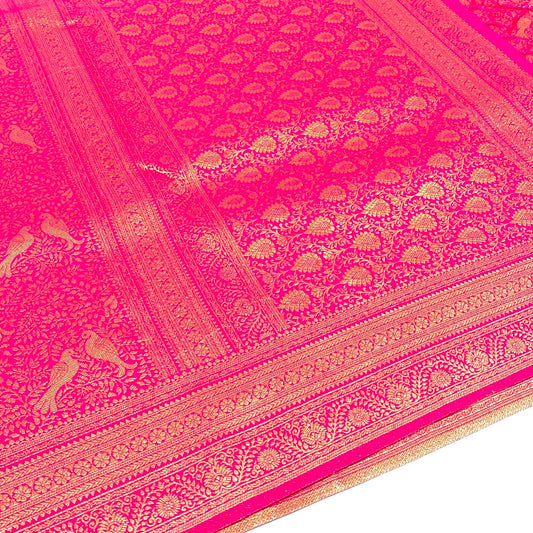 Soft Silk Semi Kanchivaram Brocade Saree
