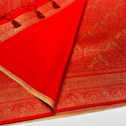 Soft Silk Semi Kanchivaram Brocade Saree