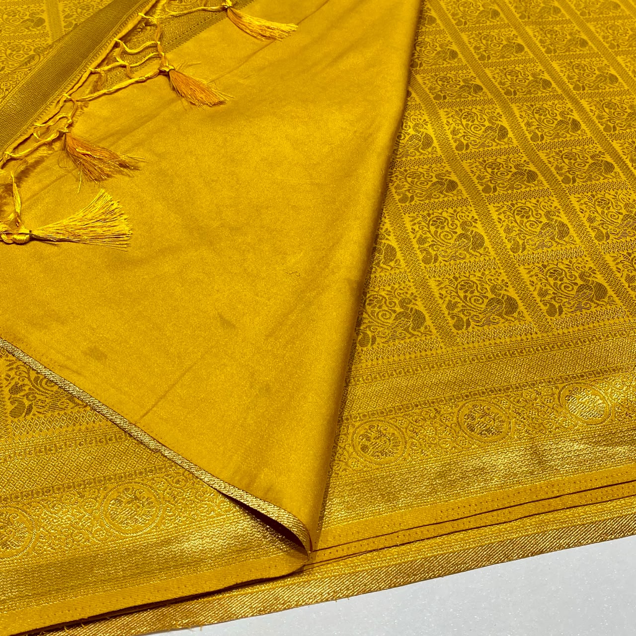 Soft Silk Semi Kanchivaram Brocade Saree