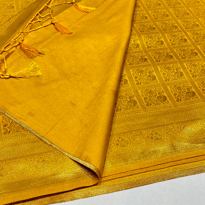 Soft Silk Semi Kanchivaram Brocade Saree