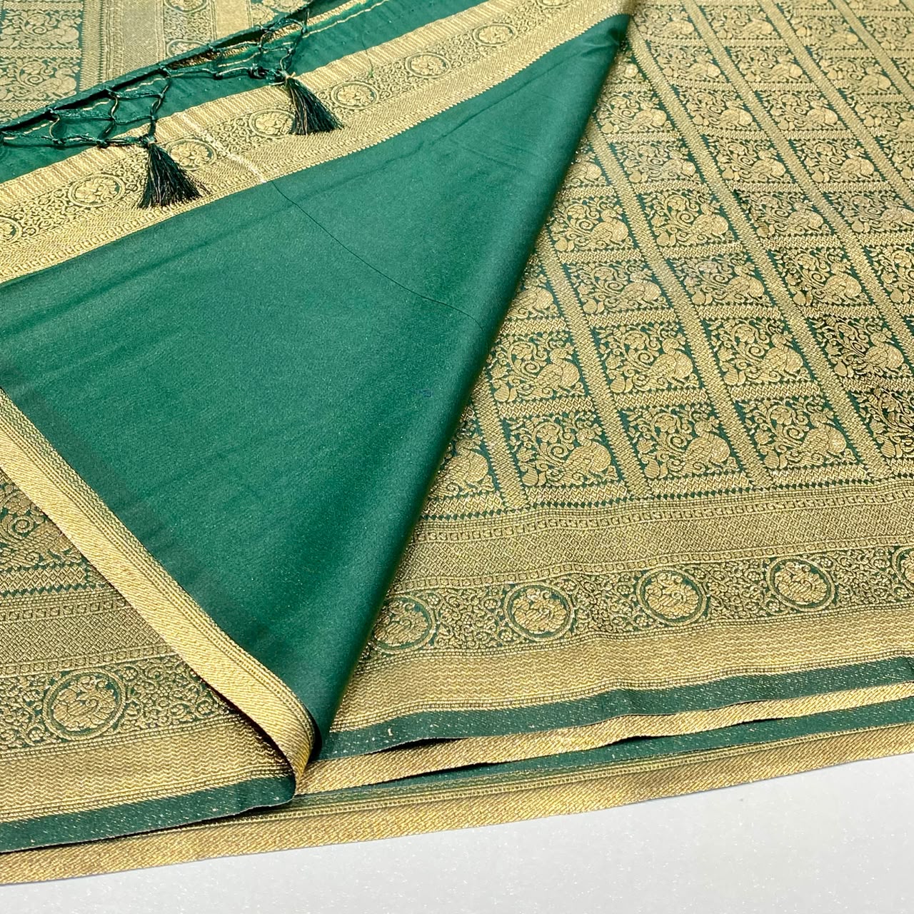 Soft Silk Semi Kanchivaram Brocade Saree