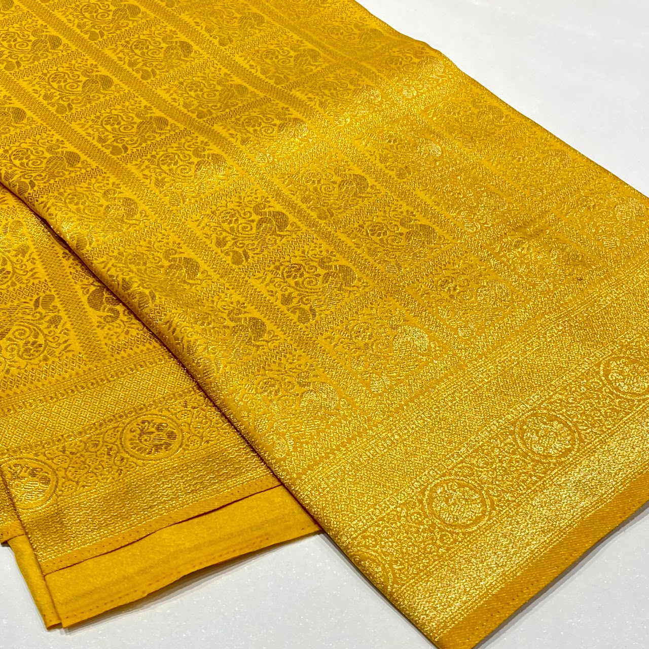 Soft Silk Semi Kanchivaram Brocade Saree