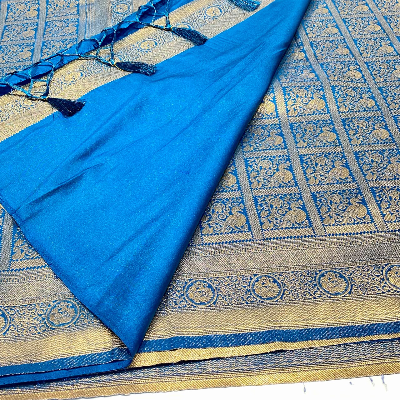 Soft Silk Semi Kanchivaram Brocade Saree