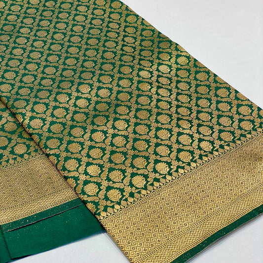 Soft Silk Semi Katan Banaras Saree