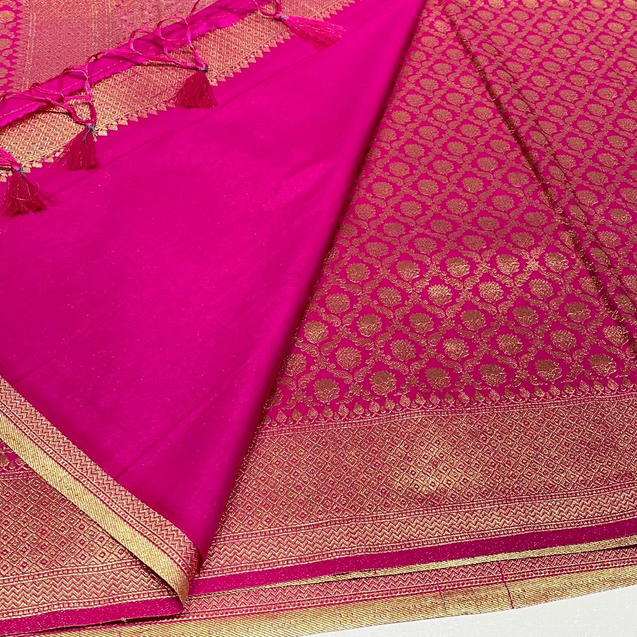 Soft Silk Semi Katan Banaras Saree