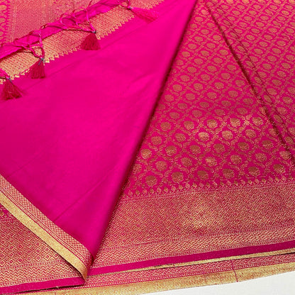 Soft Silk Semi Katan Banaras Saree
