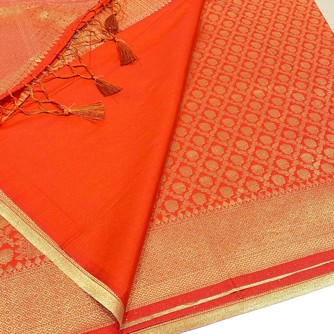 Soft Silk Semi Katan Banaras Saree
