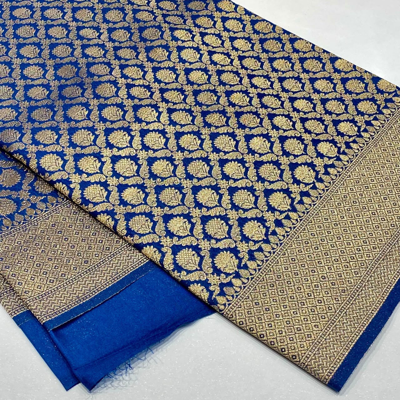 Soft Silk Semi Katan Banaras Saree
