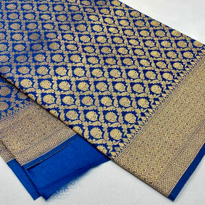 Soft Silk Semi Katan Banaras Saree