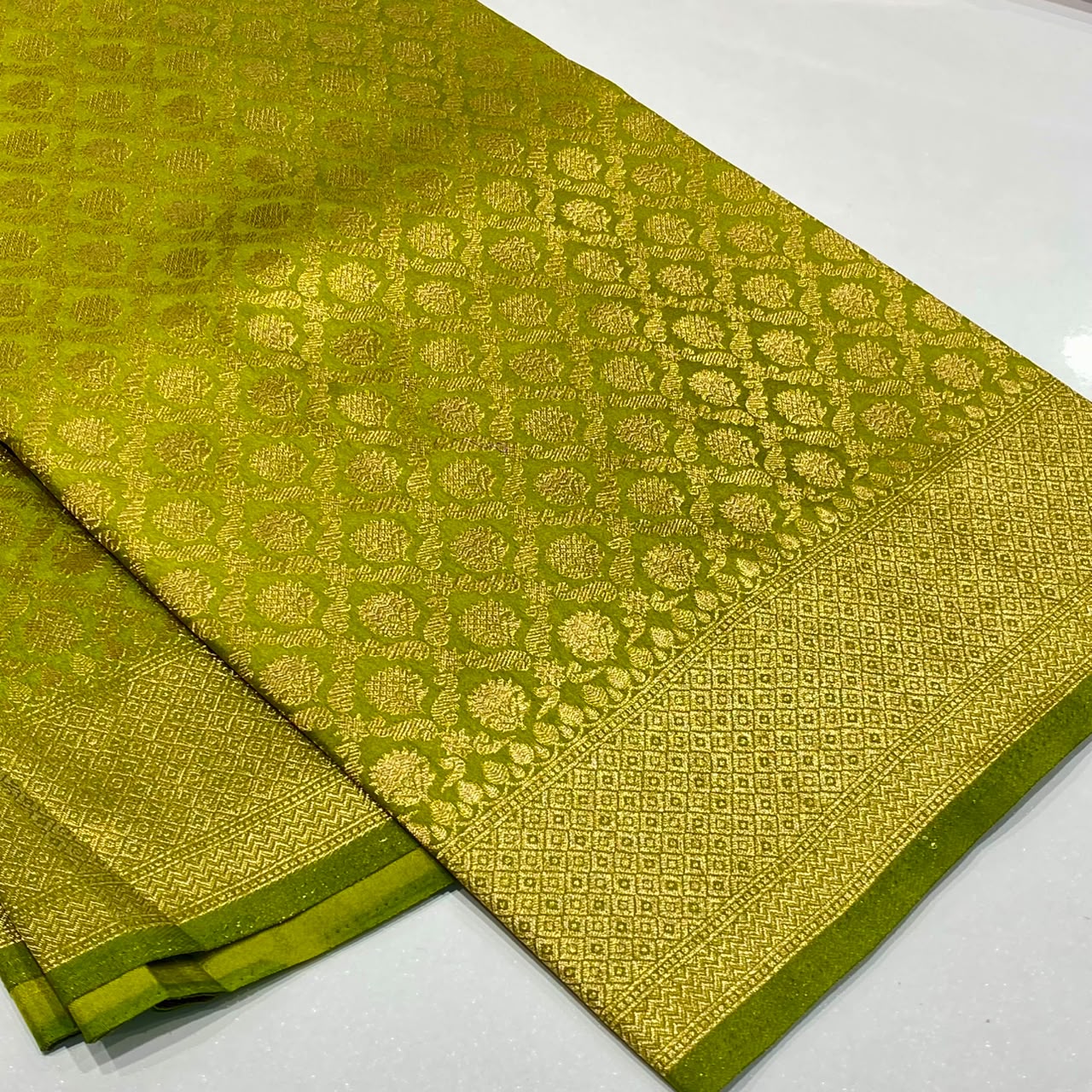 Soft Silk Semi Katan Banaras Saree