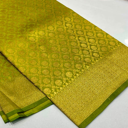 Soft Silk Semi Katan Banaras Saree