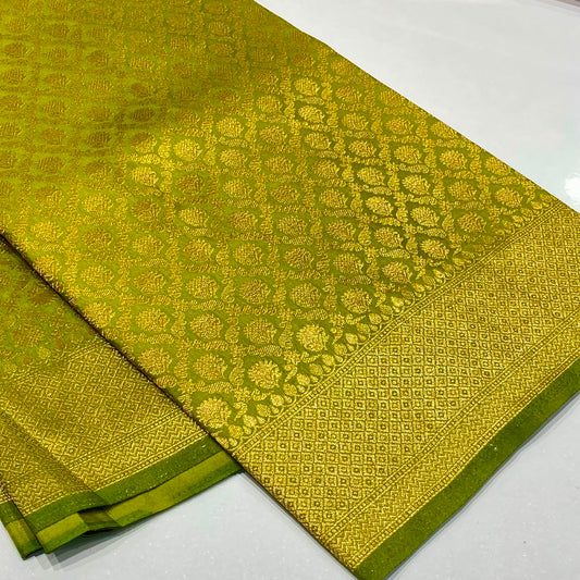 Soft Silk Semi Katan Banaras Saree