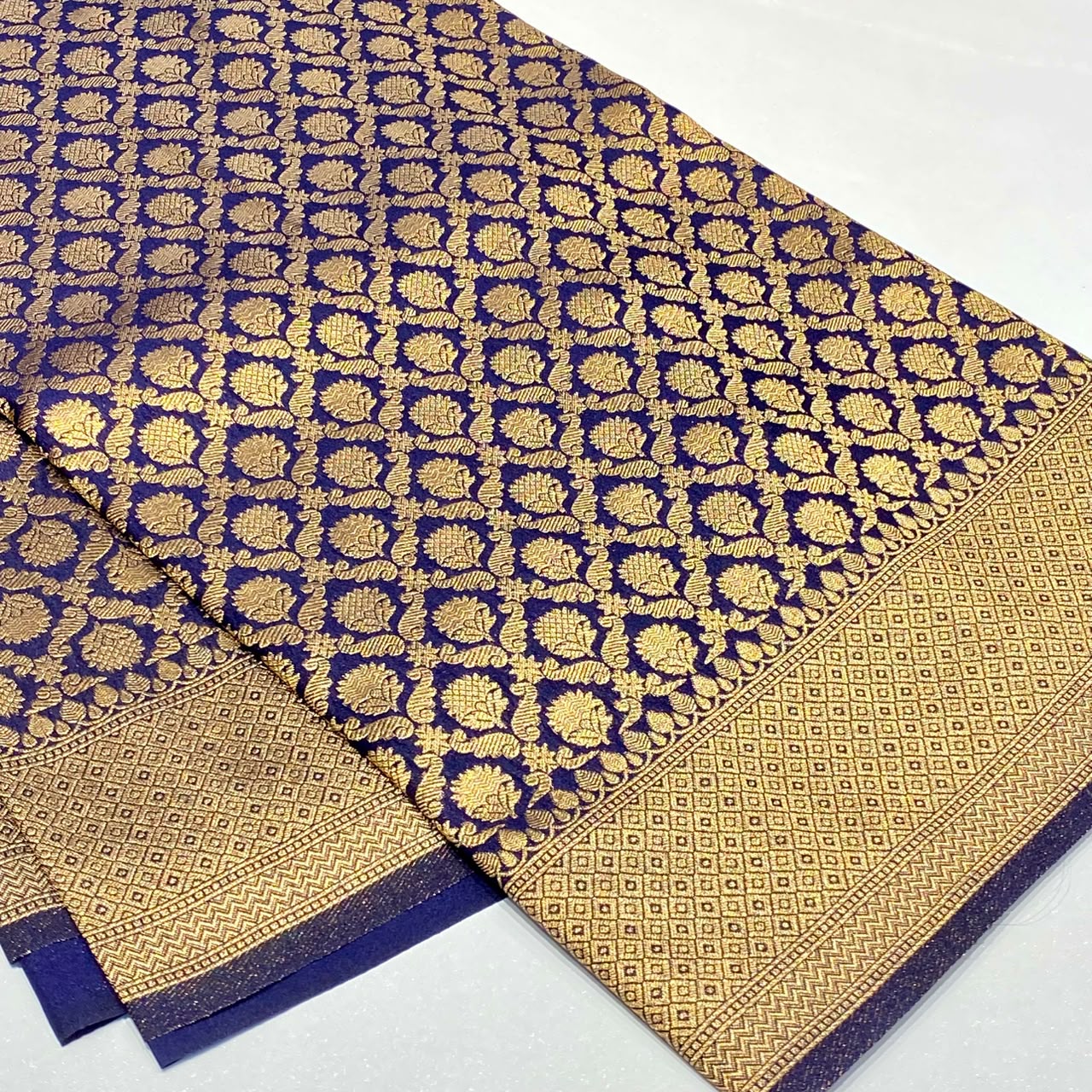 Soft Silk Semi Katan Banaras Saree