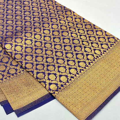 Soft Silk Semi Katan Banaras Saree