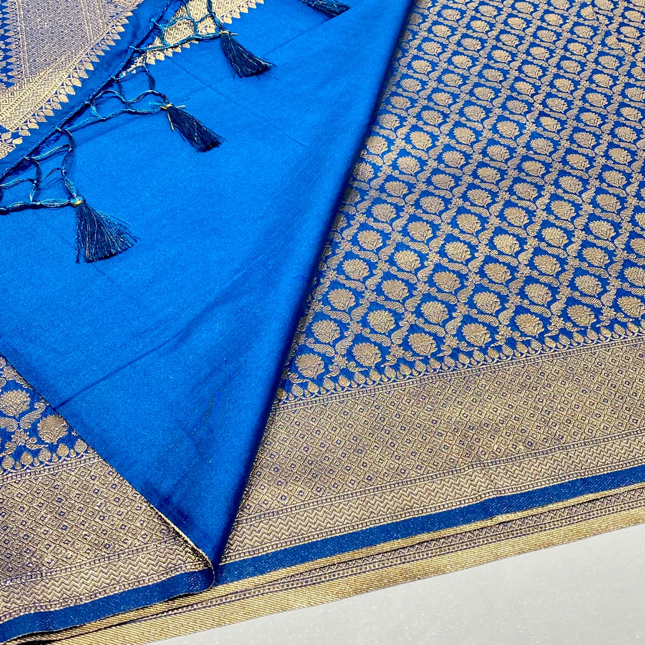 Soft Silk Semi Katan Banaras Saree