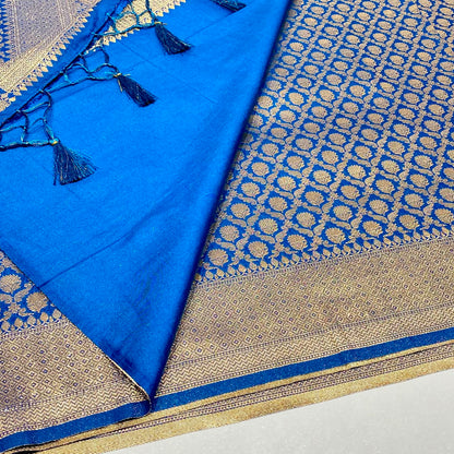 Soft Silk Semi Katan Banaras Saree