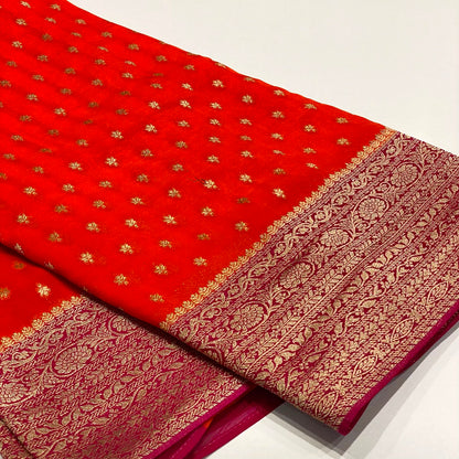 Banarasi Zari Georgette Saree