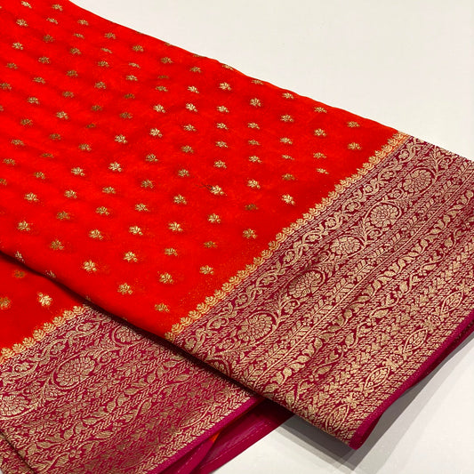 Banarasi Zari Georgette Saree