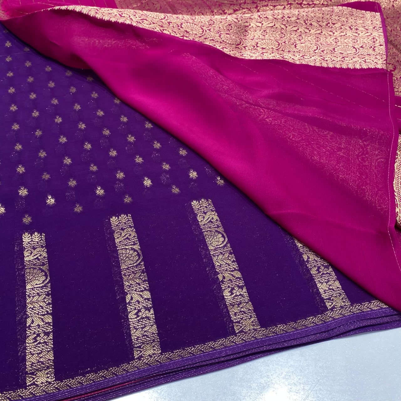 Banarasi Zari Georgette Saree