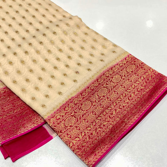 Banarasi Zari Georgette Saree
