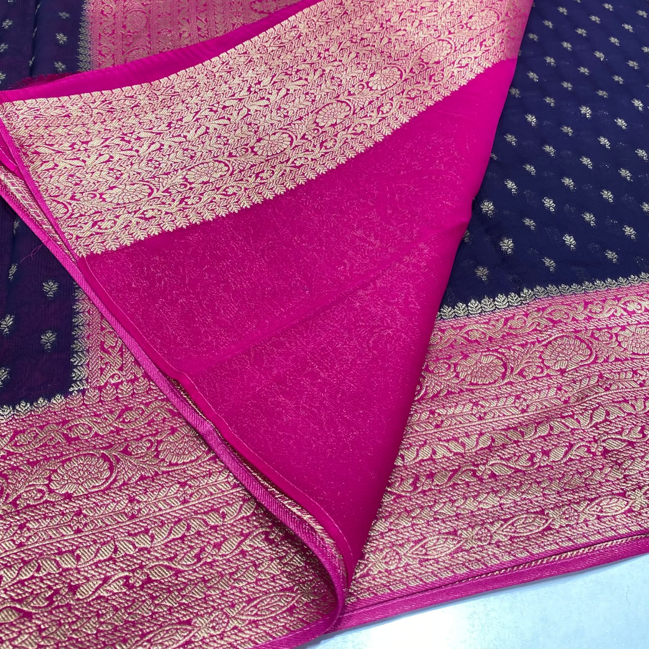 Banarasi Zari Georgette Saree