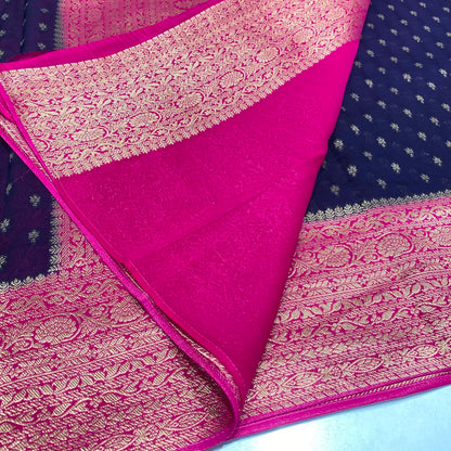 Banarasi Zari Georgette Saree