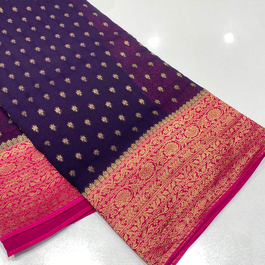 Banarasi Zari Georgette Saree
