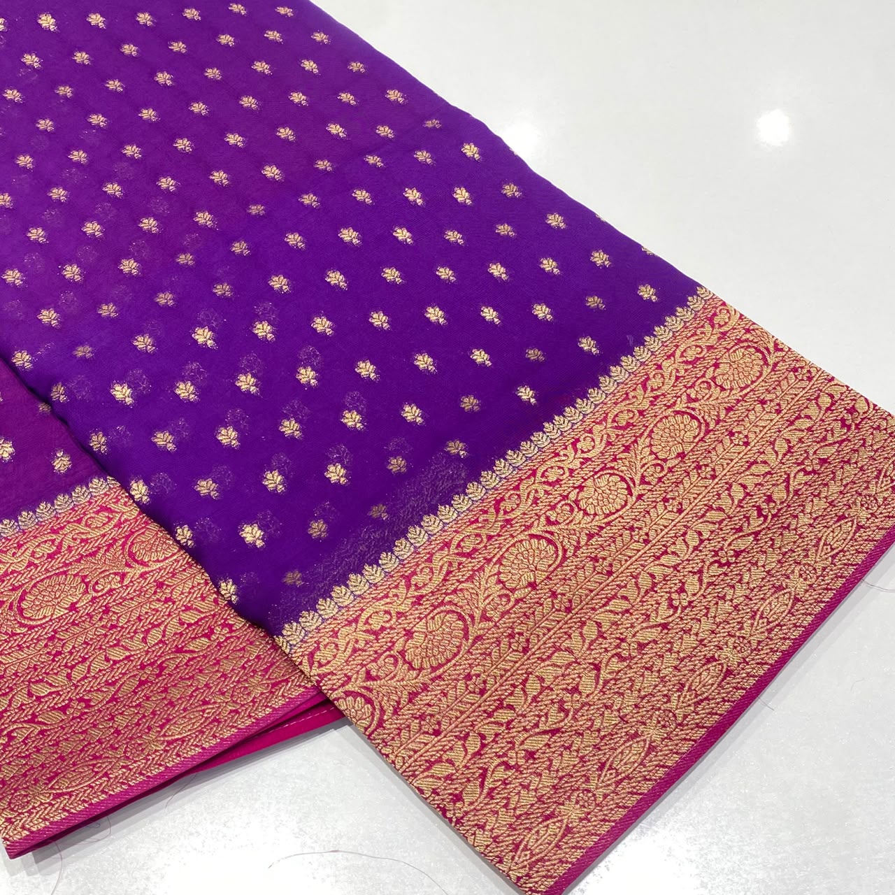 Banarasi Zari Georgette Saree