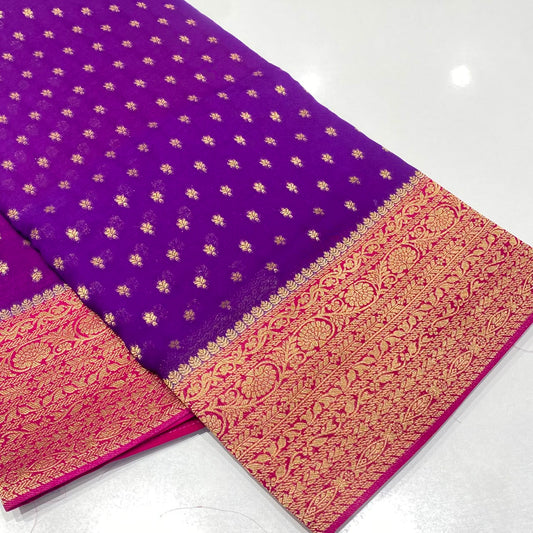 Banarasi Zari Georgette Saree