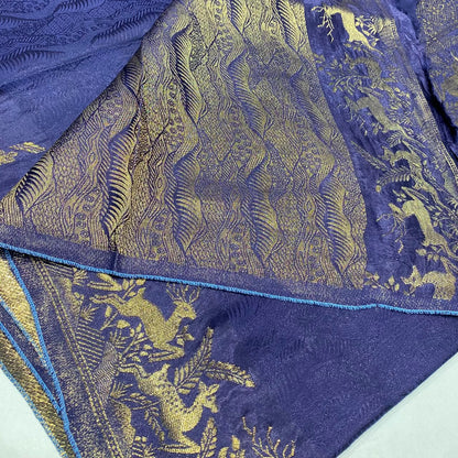Embossed Satin Crepe Saree