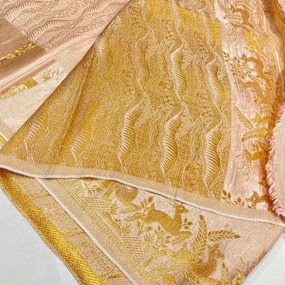 Embossed Satin Crepe Saree