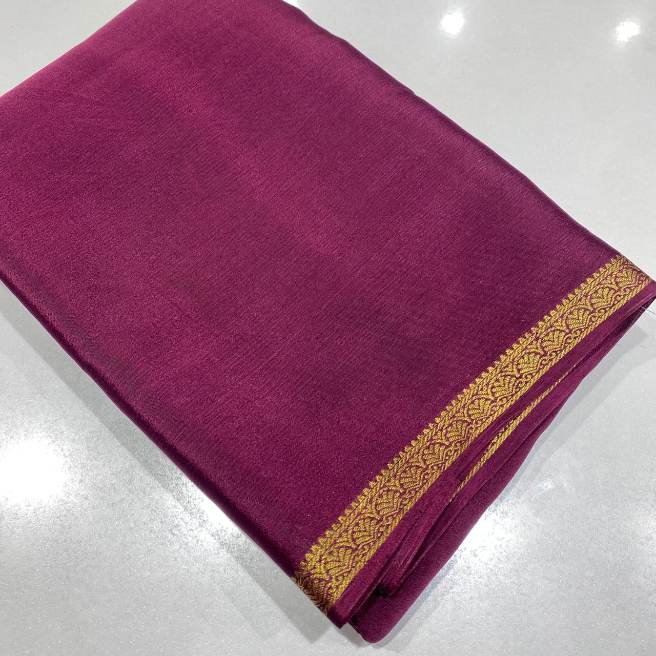 Wrinkle Crepe Saree