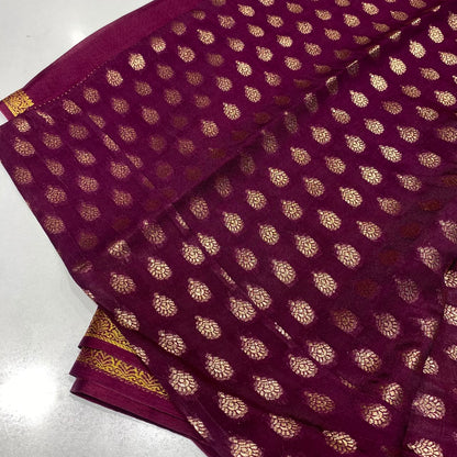 Wrinkle Crepe Saree
