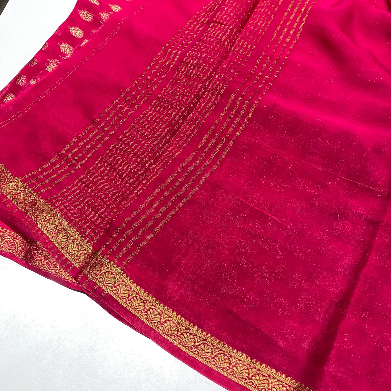 Wrinkle Crepe Saree