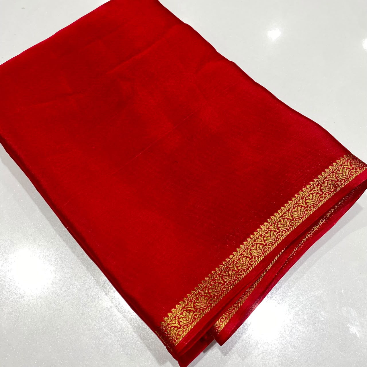 Wrinkle Crepe Saree