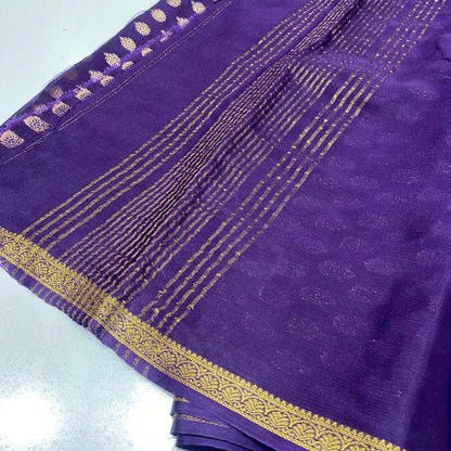 Wrinkle Crepe Saree