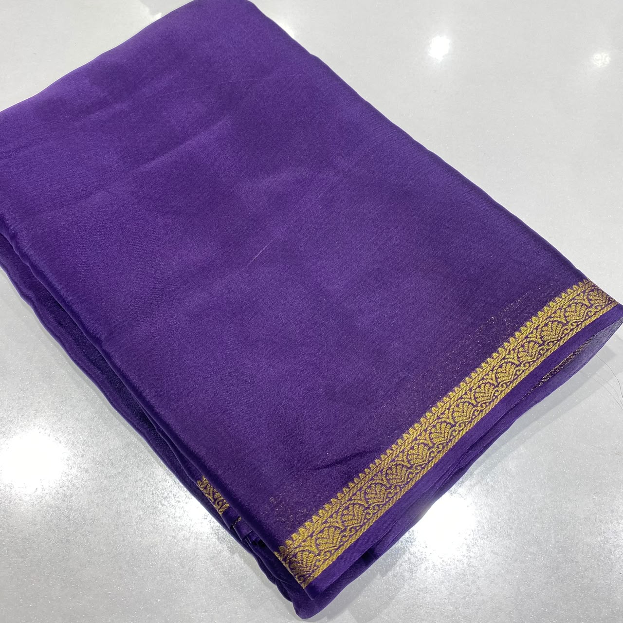 Wrinkle Crepe Saree