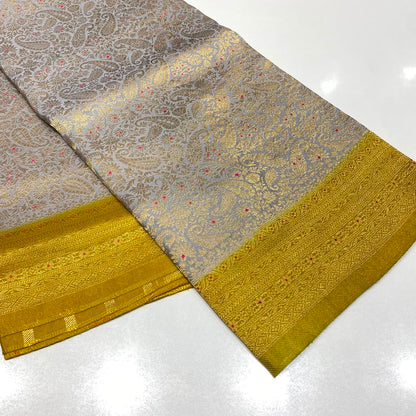 Brocade Mysore Crepe Saree