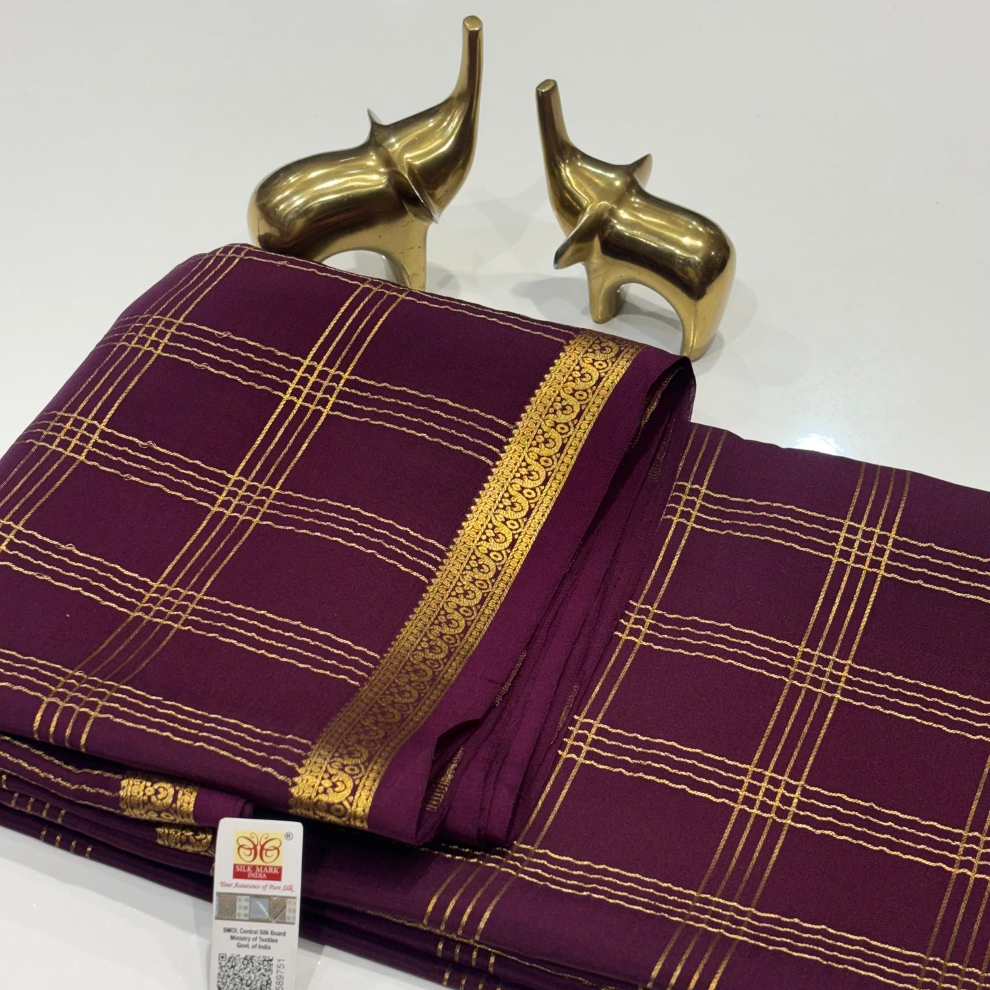 Pure Mysore Crepe Silk Saree