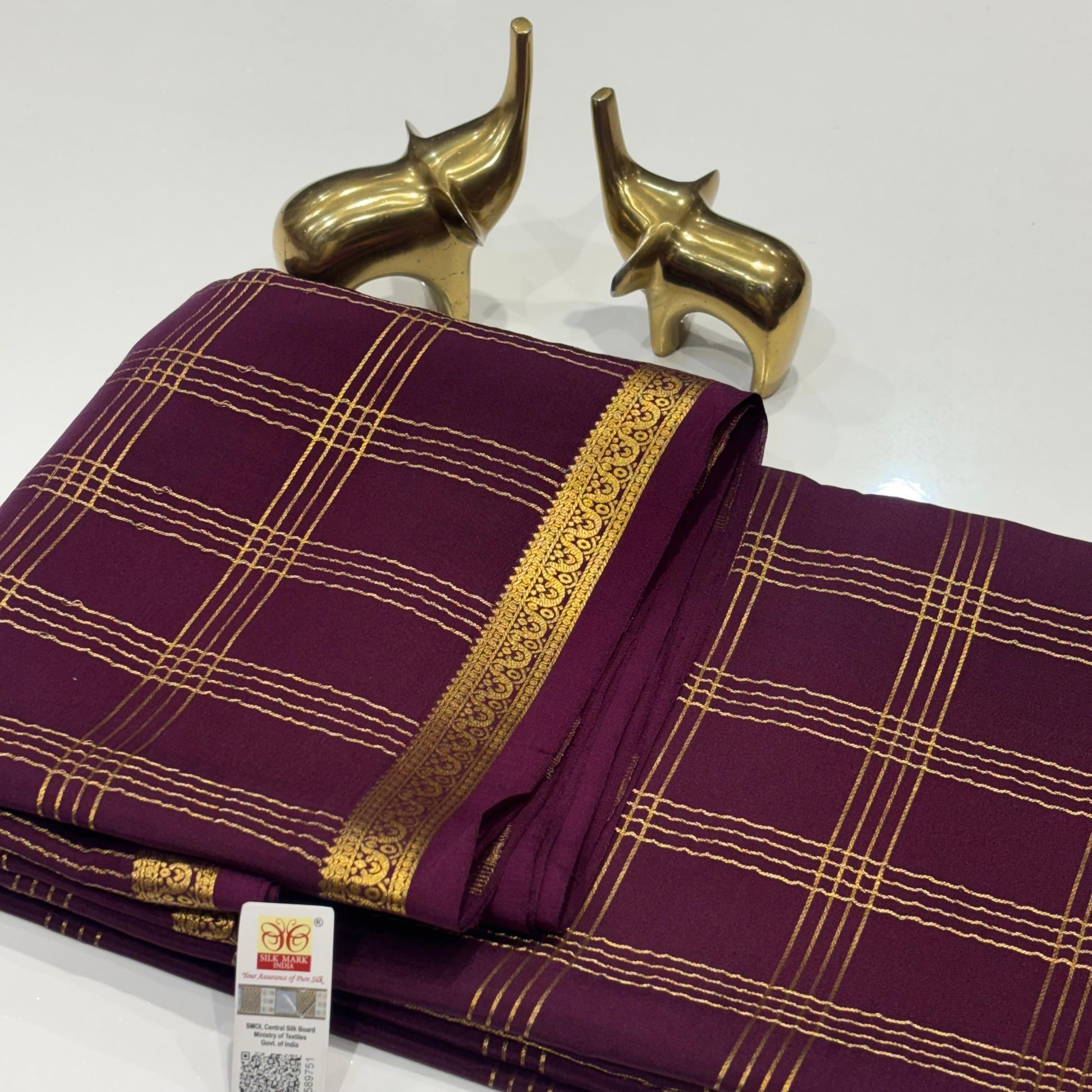 Pure Mysore Crepe Silk Saree