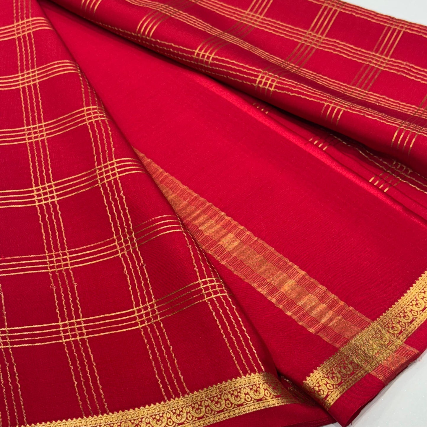 Pure Mysore Crepe Silk Saree