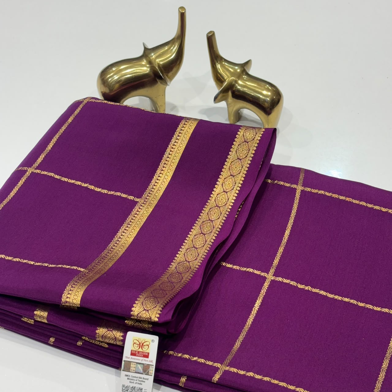 Pure Mysore Crepe Silk Saree