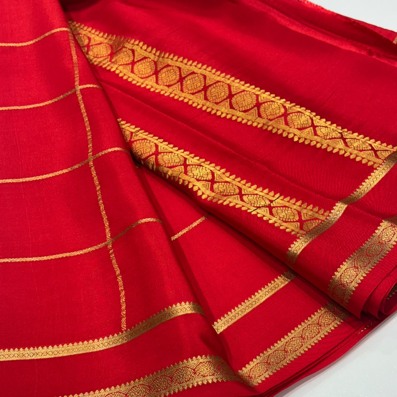 Pure Mysore Crepe Silk Saree
