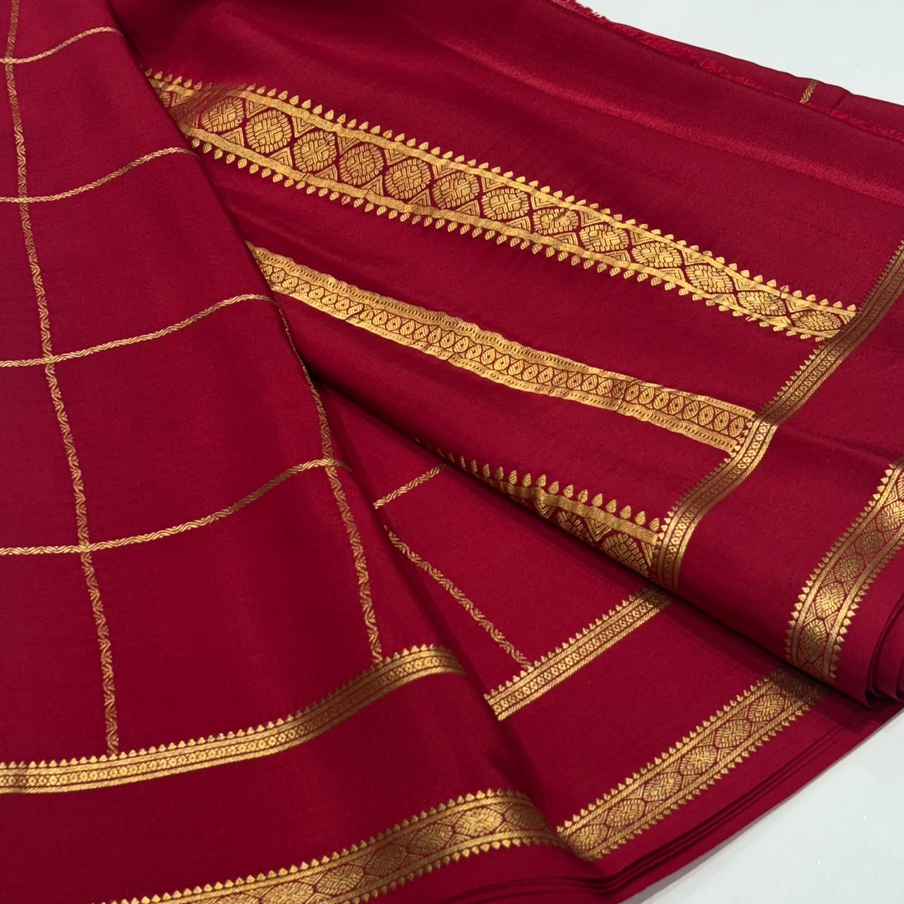 Pure Mysore Crepe Silk Saree